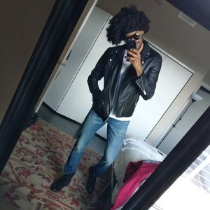 Biker Faux Leather Jacket